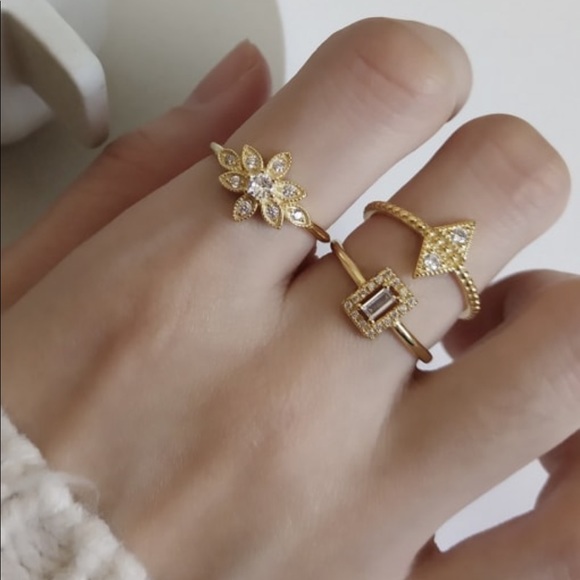 444style Jewelry - The Flower Ring | 14k Gold Plated